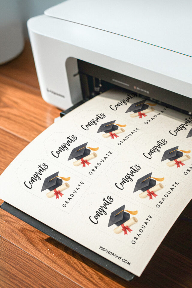 Free Printable Graduation Gift Tags - Pjs and Paint