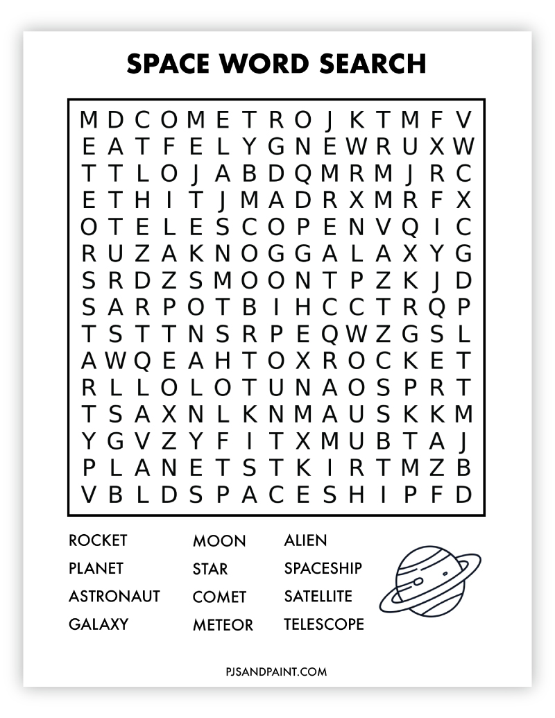 space word search