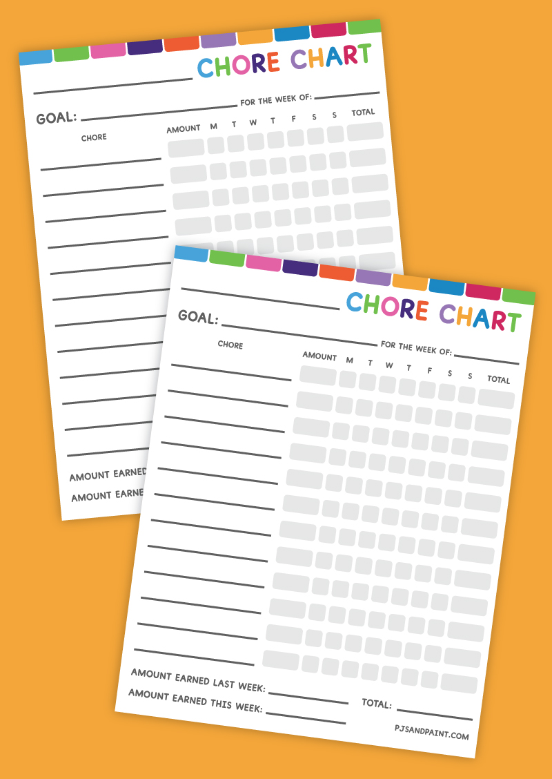chore chart for kids