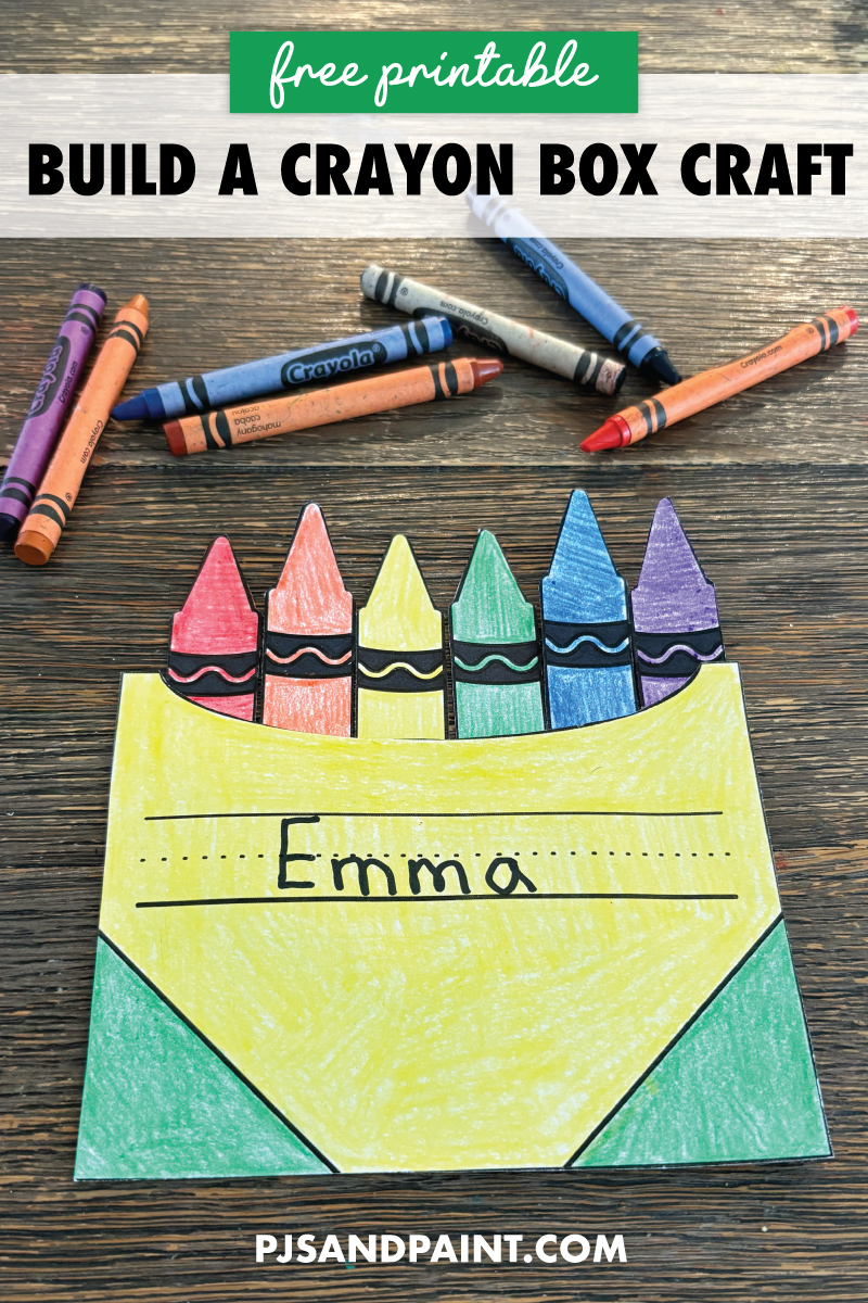 free printable crayon box craft