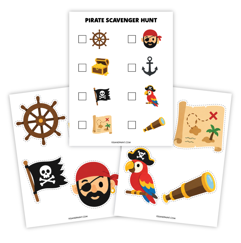 pirate simple scavenger hunt