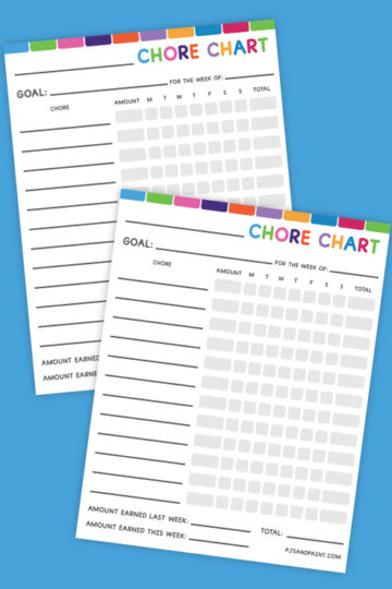 weekly chore chart thumbnail