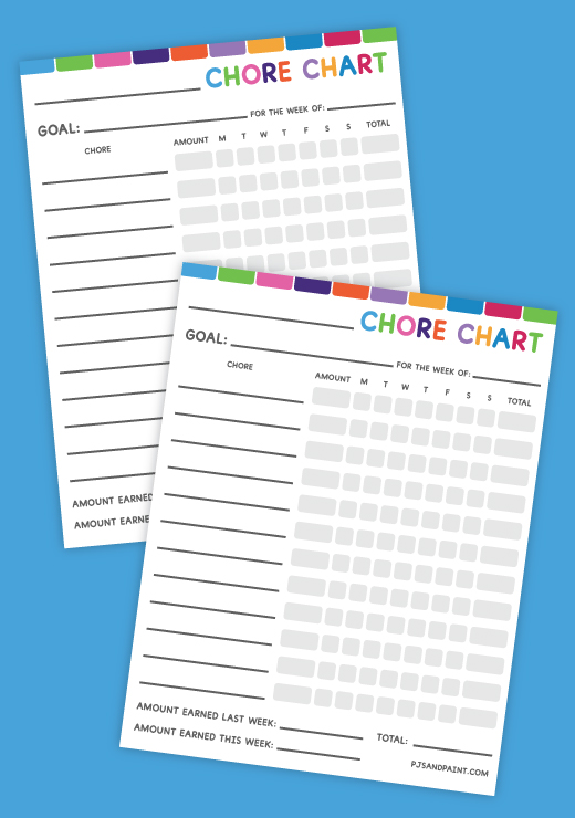 weekly chore chart thumbnail