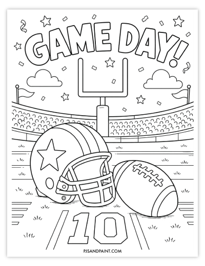 football coloring page