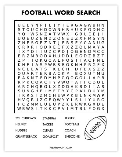 football word search