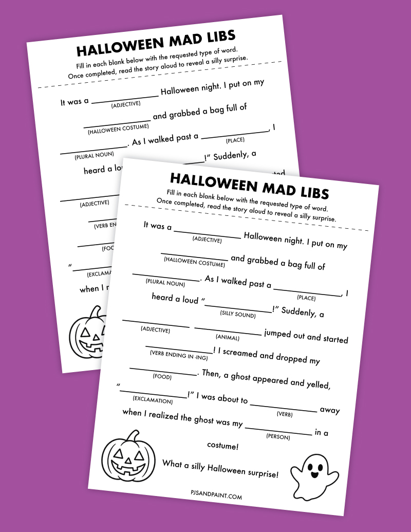 mad libs halloween