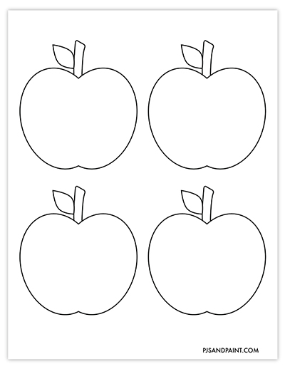 small apple template