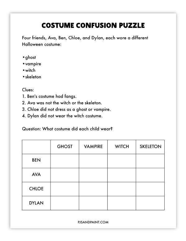 costume confusion puzzle