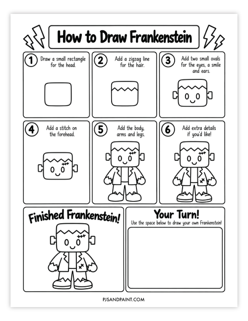 draw a frankenstein