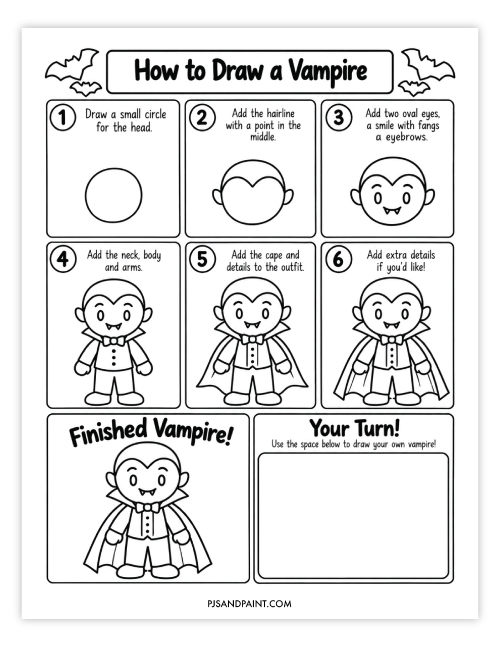 draw a vampire