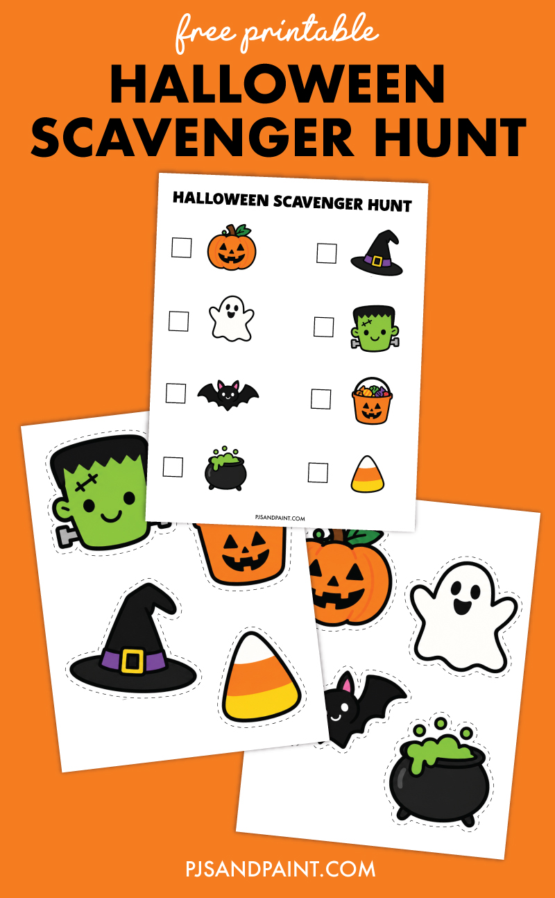 free printable halloween scavenger hunt