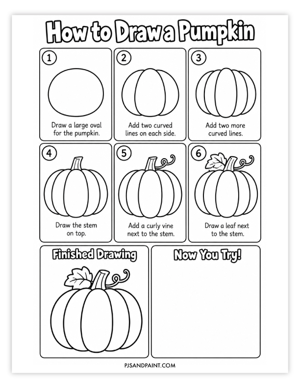 how to draw a pumpkin