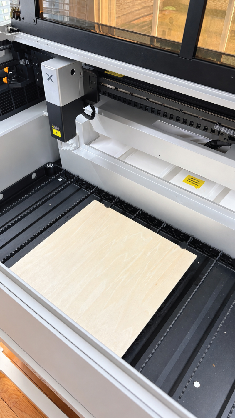 wood in machine